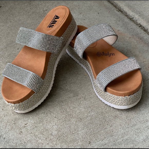 LAST SIZE 10 Rhinestone espadrille sandal - Picture 5 of 9